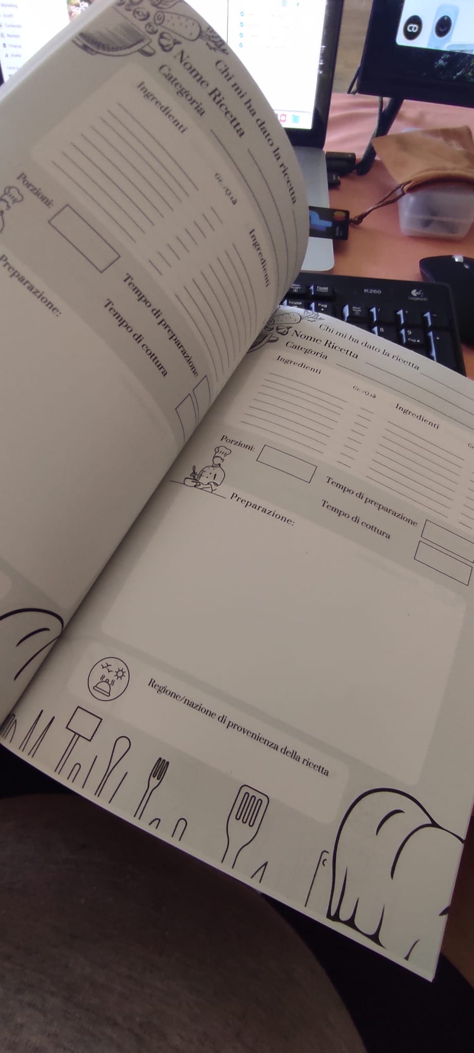 IL MIO RICETTARIO da SCRIVERE